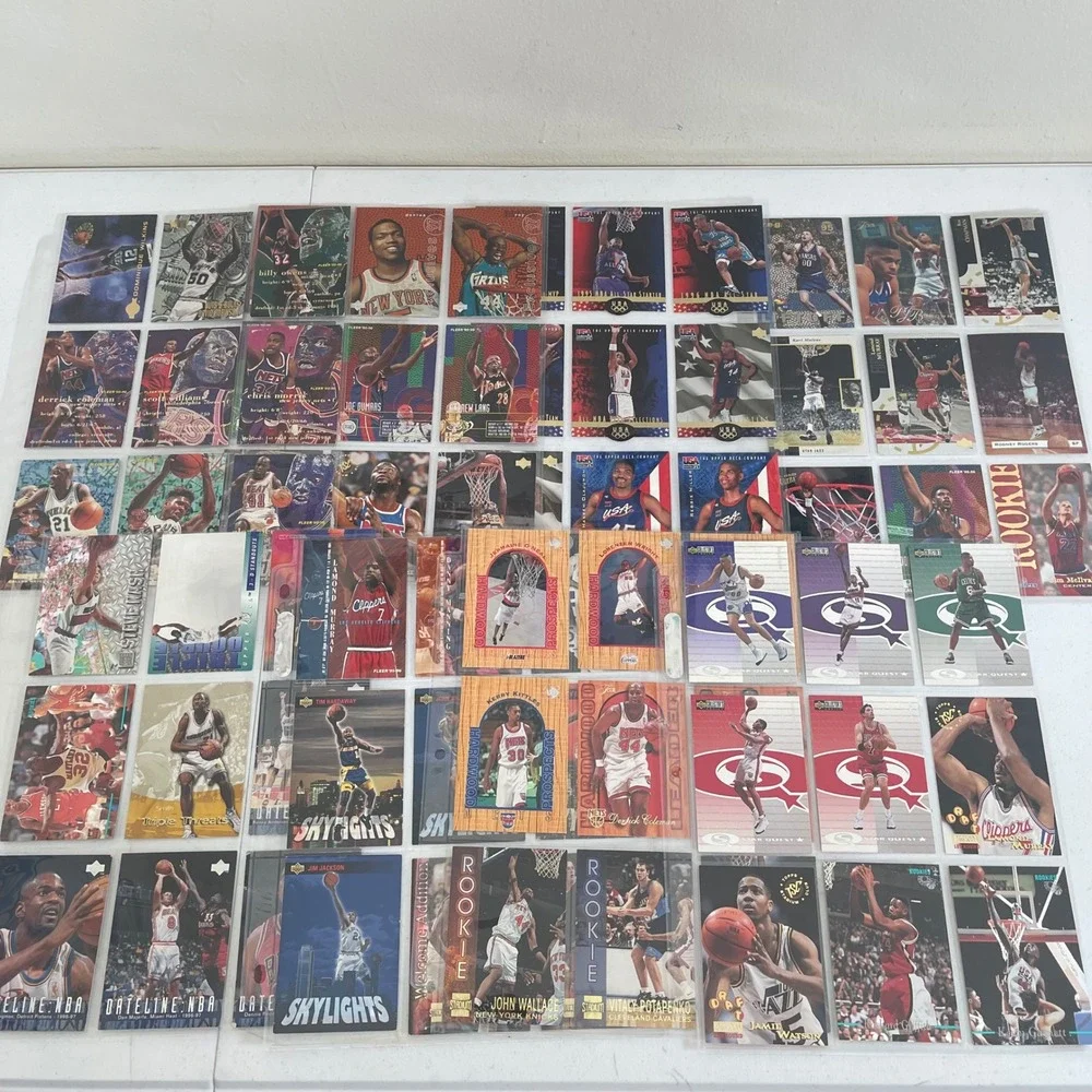 Vintage 90s Upper Deck Fleer Stadium Club NBA‎ Basketball Card Lot 50+ Inserts